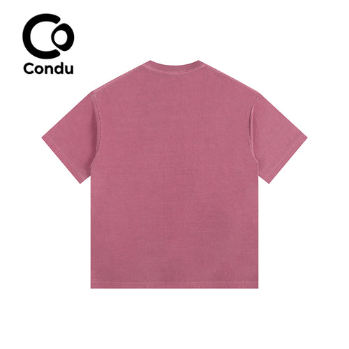 Comfortable Acid Wash Ripped Cotton T-Shirt - 100% Soft Vintage Destroyed Streetwear Short Sleeve Top Unisex
