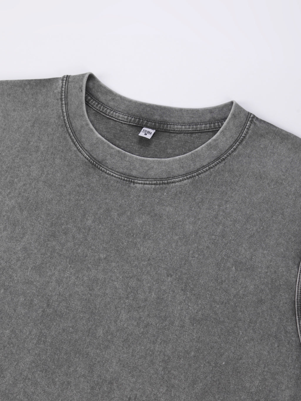 Comfortable Snow Wash Short Sleeve Shirt - 270gsm Heavy Cotton Casual T-Shirt for Streetwear