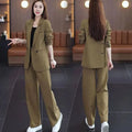 Women's 2025 Autumn Winter New Fashion Professional Suit Trousers Two Piece Korean Elegant Casual Blazers Pants Matching Set
