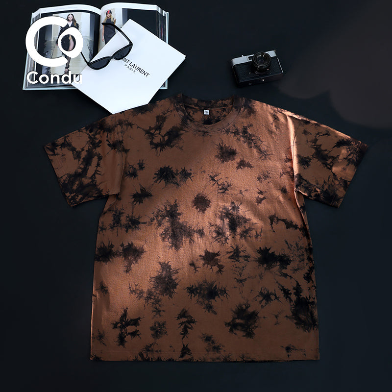 High Quality Heavyweight Cotton Short Sleeve - 270gsm Soft Tie Dye Casual T-Shirt for Street Style