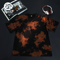 Unique Dyed Design Heavy Cotton Tee - 270gsm Breathable Tie Dye Short Sleeve Shirt for Daily Wear